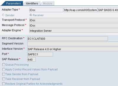 IDoc Receiver Adapter